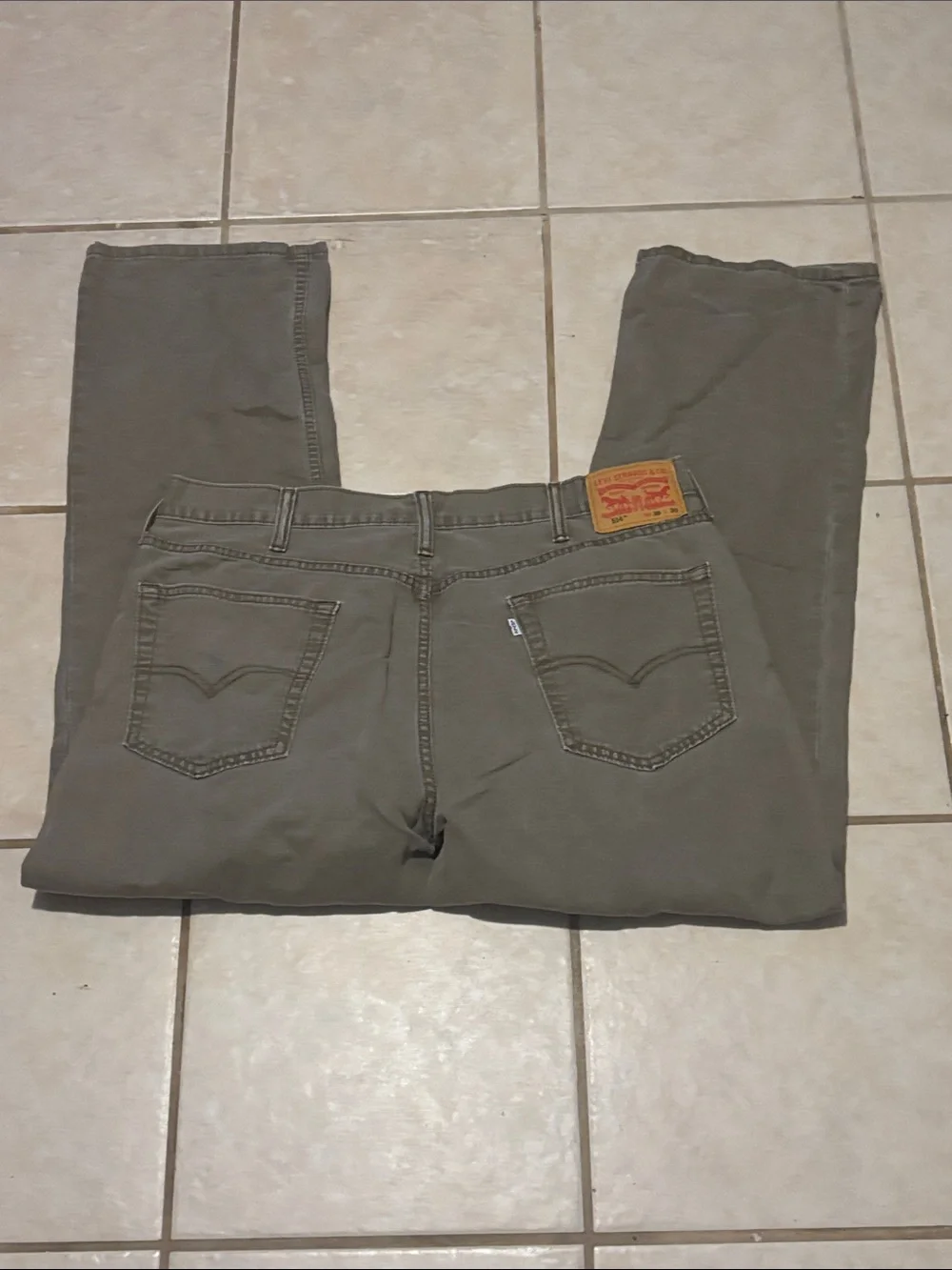Levi's Men's Slim Straight Jeans in Olive
